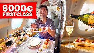 La mia prima volta in PRIMA CLASSE  First Class Emirates Dubai Milano [upl. by Teiluj]