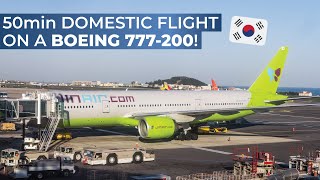 TRIPREPORT  Jin Air ECONOMY  Boeing 777200ER  Seoul Gimpo  Jeju [upl. by Odnam]