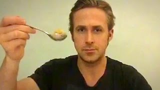 Ryan Gosling Eats His Cereal  A Touching Tribute [upl. by Gawen326]