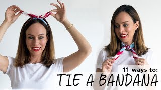 How To Tie a Bandana I Easy Tutorial [upl. by Aihsenek997]