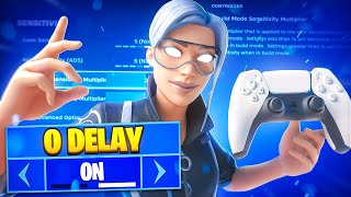 NEW Console 0 Delay Controller SETTINGS  Sensitivity in Fortnite Chapter 5 [upl. by Silverstein]