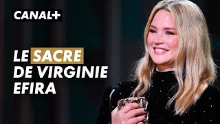 Virginie Efira reçoit le César de la meilleure actrice  CANAL [upl. by Bazil]