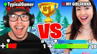 I 1v1 My Girlfriend For 100000 VBucks Fortnite [upl. by Tommi]