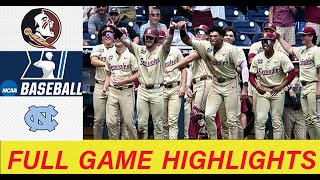 Florida State vs North Carolina FULL GAME HIGHLIGHTS IN 6  College Super Baseball Regionals 2024 [upl. by Cocks]