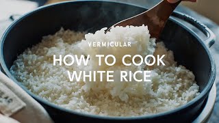 Vermicular  Musui–Kamado  How to Cook White Rice [upl. by Nowed]