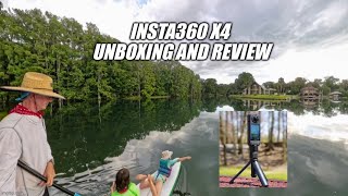 Insta360 X4 action camera with invisible selfie stick ￼unboxing and review ￼ [upl. by Waldack]