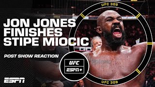 UFC 309 Reaction Jon Jones defeats Stipe Miocic via TKO  UFC Post Show [upl. by Yeleak]