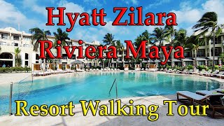 HYATT ZILARA RIVIERA MAYA WALKING TOUR  No narration just a walk around the resort [upl. by Ozneral673]