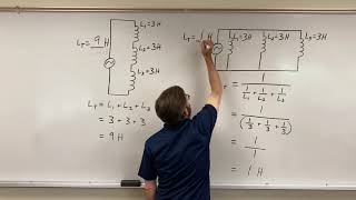 Adding Inductors in Series and Parallel [upl. by Ailahs]