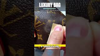 DIY LUXURY BAGS REPAIR at Home  leather repair  luxury bag restoration  luxury bag repair howto [upl. by Kamilah589]