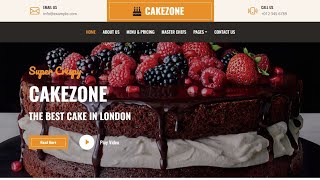 Build A Responsive cake Website Using HTML CSS and JavaScript  with source code multipage website [upl. by Timotheus604]