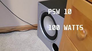 PSW10 Subwoofer Bass Test [upl. by Lavine]