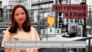 Test tStudenta w R Studio  finał OB pracownia statystycznobioinformatyczna odc 3 [upl. by Euqinmod]