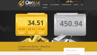 Quotazione oro usato oggi  Dove vedere la quotazione delloro in tempo reale [upl. by Bronder]