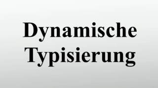 Dynamische Typisierung [upl. by Loria]