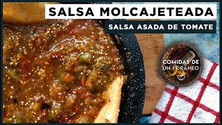 Salsa de Molcajete tatemada  Salsa asada de Chile de Árbol [upl. by Leila]