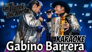 Gabino Barrera Karaoke  Los Tigres del Norte [upl. by Hoxie459]