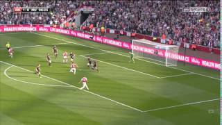 Arsenal vs Manchester United  Mesut Ozil Goal  Premier League  04102015 [upl. by Yduj]