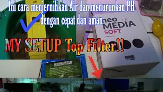 NITRO BAKTERi Neo Media Soft PH air Down amp Jernih Aquarium Filter Setup [upl. by Iatnwahs]