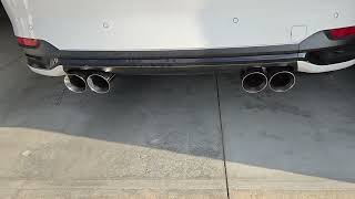 Mazda CX90  Turbo S Premium Plus  Borla T Muffler w Quad 4quot Exhaust  Warm Revs [upl. by Earized]