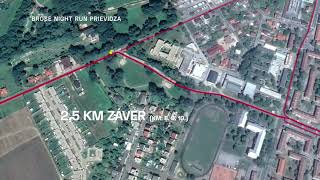 Brose Night Run Prievidza mapa a popis trate  Map and Course Description [upl. by Hanway]