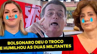 ESSA DOEU Bolsonaro DESMENTE ao vivo Daniela Lima e Miriam Leitão na Globo que humilhação [upl. by Clougher724]