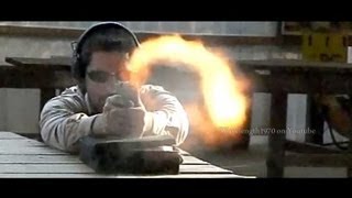 Coonan 357mag firing at the camera 600 framessec slow motion [upl. by Lulita]