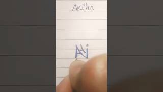 💙Aniha💙 namelogo support logoscalligraphy nametattoo shortsviral subscribe nameart status [upl. by Junieta605]