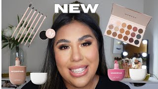 New Morphe Nude Ambition Palette amp Hot Shot bronzer drops and Blush Drops [upl. by Asoral74]