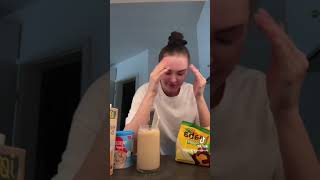 Dankt mir später 🤓 vairalvideo viral tastetest alpro banane bananenkaffee kaffee hafermilch [upl. by Nasia124]