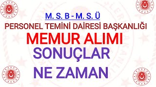 MEMUR ALIM SONUÇLARI NE ZAMANMİLLİ SAVUNMA BAKANLIĞI PERSONEL TEMİN SONUÇLARI NE ZAMAN AÇIKLANCAK✔️ [upl. by Lydon]