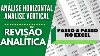 REVISÃO ANALÍTICA  Análise Horizontal e Vertical do Balanço  Analisando as variações [upl. by Sivrad273]