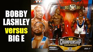 WWE Bobby Lashley VS Big E Championship Showdown Series 12 Mattel Action Figure 2 Pack Review [upl. by Pejsach]