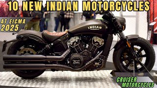 10 Best New Indian Cruiser and Bobber Motorcycles For 2025 At Eicma 2024 [upl. by Yecrad395]