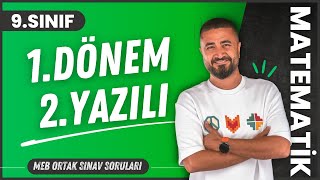 9Sınıf 1Dönem 2Yazılı Soruları  MEB Ortak Sınav Soruları  9Sınıf Matematik  Rehber Matematik [upl. by Aenert]