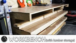 Workbench With Lumber Storage [upl. by Erdrich]