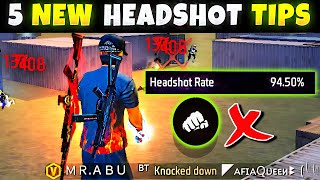 5 Easy Tricks for 90 Headshot rate beginner intermediate 2023 freefire [upl. by Sofie]