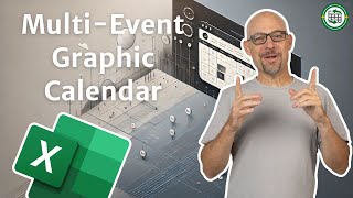 Convert a List of Events into a Graphical Calendar in Excel [upl. by Leinto]