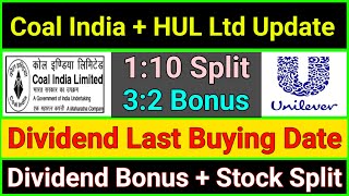 HUL Ltd  Coal India Share News 💯 • HCL Tech Stocks Declared Dividend  Bonus amp Split With Ex Date [upl. by Canfield]