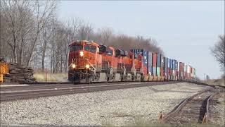 BNSF at Princeville IL  Jan 15 2023 [upl. by Amorette152]