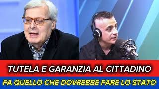 VITTORIO SGARBI PARLA IN DIRETTA DI SIMONE CICALONE [upl. by Trinia]