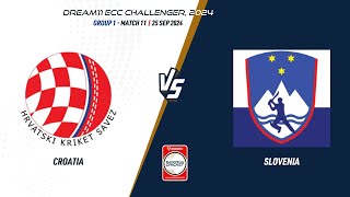 Group 1 Match 11  CRO vs SLO  Highlights  ECC24 Challenger  25 Sep 2024  ECC24011 [upl. by Aelrac994]