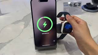 YT04 Magnetic Rotatable 3 in 1 wireless charger with powerbank [upl. by Gaul]