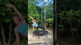 Body weight exercises trampolineworkouts bodyconditioning fullbodyexercise rebounder [upl. by Niawd288]