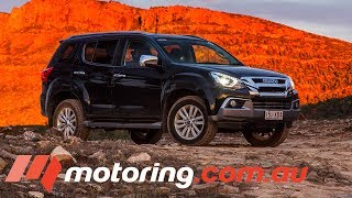 2017 Large 4WD SUV Comparison  Isuzu MUX  motoringcomau [upl. by Broderick]