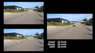 Slalom test Quest Strada amp Quatrevelo  fourwheeler [upl. by Madaras]