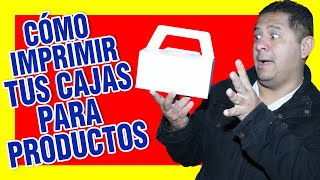 ✅Como imprimir tus CAJAS PARA PRODUCTOS💪 🔴 [upl. by Scrogan]