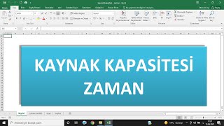 KAYNAK KAPASİTESİ  ZAMAN [upl. by Atsejam]