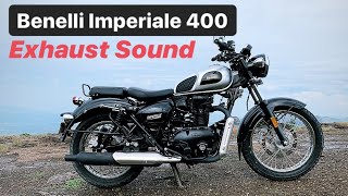 2019 Benelli Imperiale 400 Exhaust Sound Royal Enfield Classic 350 Rival [upl. by Gusella]