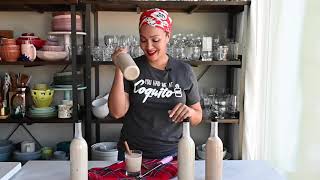 Lets Make Puerto Rican Coquito Coconut and Rum Cocktail [upl. by Bracci]